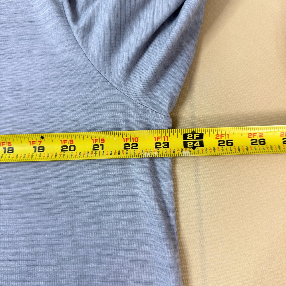 TravisMathew Heater Polo Shirt Heather Grey XL Golf Performance 1MW395 - Picture 3 of 12